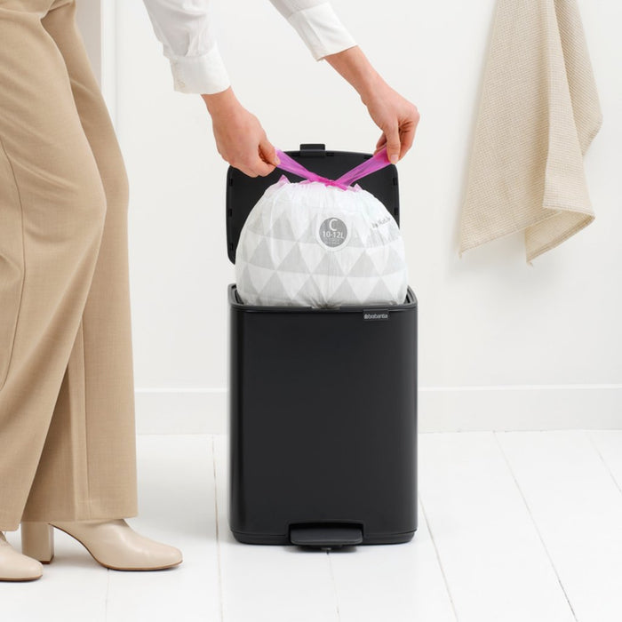 Brabantia Treteimer Bo 12 Liter Matt Black