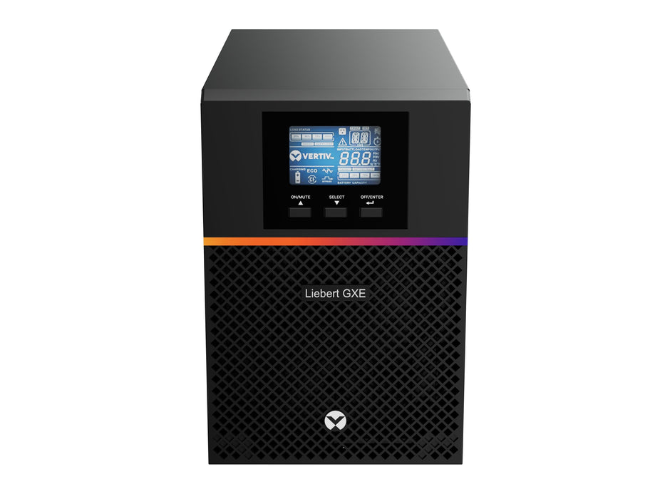 Sai Liebert Gxe Ups 1kva 1ph Ups 230v Tower W/Batteries  C14 Input/C13 X 8output  2-Year Warranty