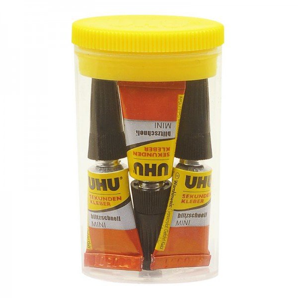 Uhu Adhesivo Instantáneo Blitzschnell Minis 3 Ud.