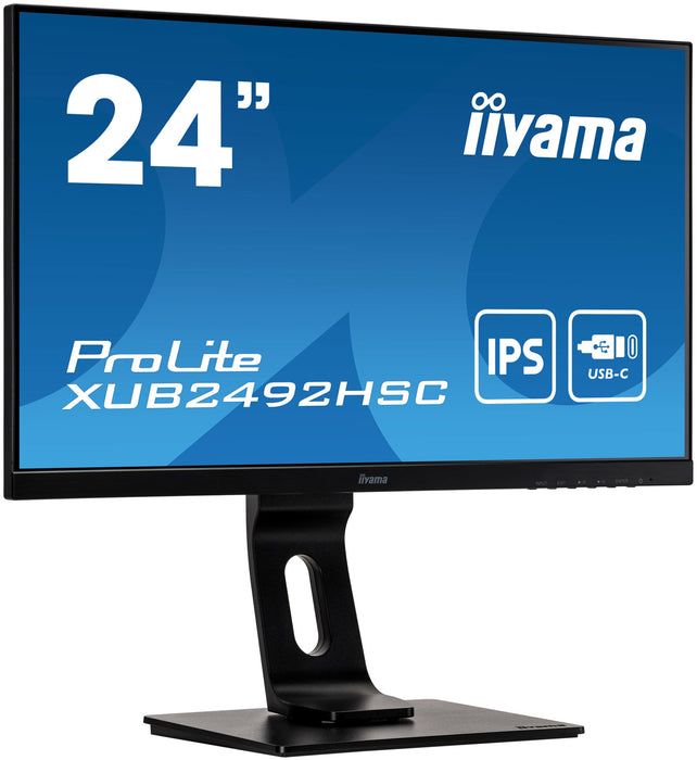 Monitor Iiyama 60.5cm (24") Xub2492hsc-B1 16:09 Hdmi+Dp+Usb-C Ips
