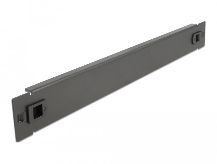 Delock 19" Cubierta Ciega Para Gabinete De Red Sin Herramientas 1u Negra