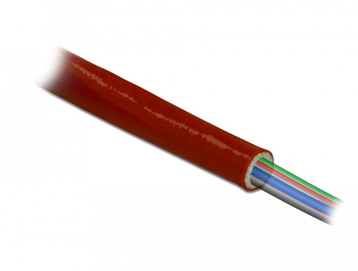 EAN 4043619188970 - DeLOCK 18897 aislamiento de cables Funda trenzada Rojo 1 pieza(s) imagen 1