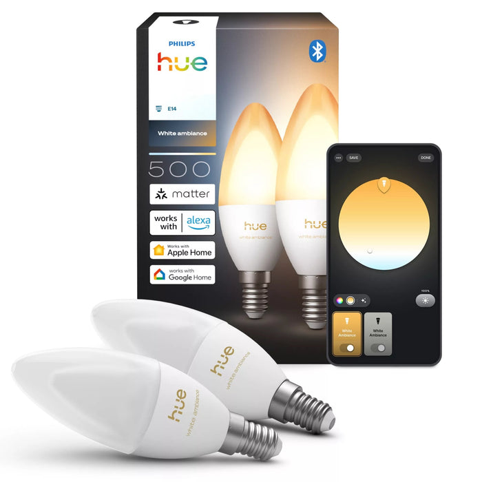 Philips Hue Blanco Amb. Kerzenlampe E14 B39 Eu 2 P.