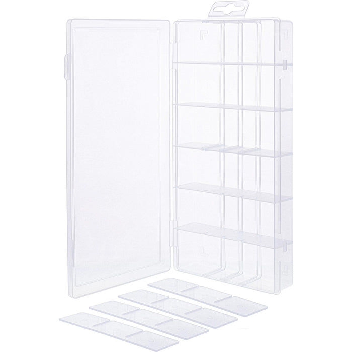 Inline® Small Components Box, 18 Compartments, 207x110x27mm, Orange