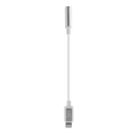 Cable Lightning T Nb Vers Jack Audio 3,5mm M/F 15cm (Plateado)