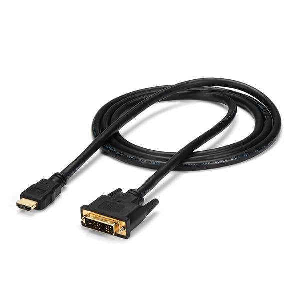 Startech.Com Cable Adaptador Hdmi A Dvi-D De 1 8m Macho A Macho Cable Adaptador Hdmi Macho A Dvi-D Macho Negro Para P/N: Dk31c3hdpd Dk31c3hdpdue Mdp2hdec St121hd20fxa Vid2hdcon2 Vs424hd4k60