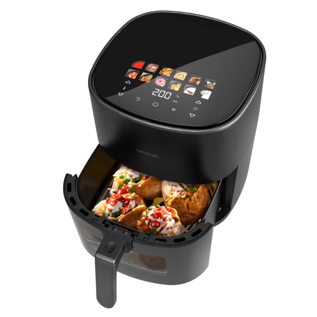 EAN 8435771915888 - Cecotec Cecofry&Grill Duoheat 6500 Sencillo 6,5 L Independiente 2200 W Freidora de aire caliente Negro imagen 2
