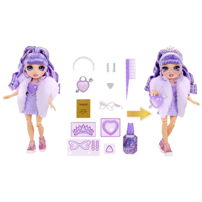 EAN 0035051121404 - Rainbow High Creative Crystals Fashion Doll- Violet imagen 3