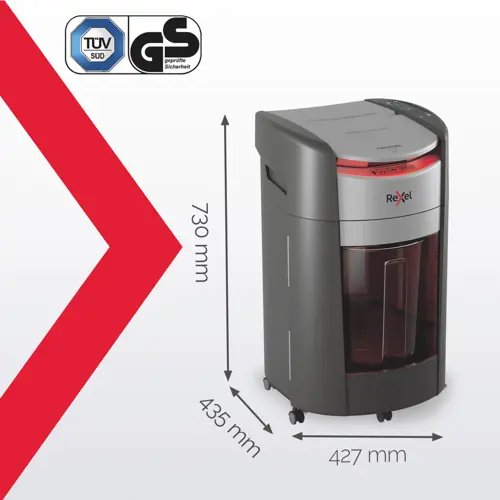 Trituradora Rexel Shredmax Autofeed+ 300m, P5, 300 Hojas, Cubo De 25 L