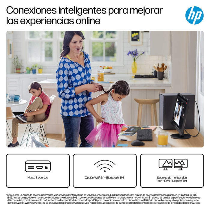 EAN 0199642962361 - HP OmniDesk M02-0021ns Intel® Core™ i5 i5-14400 16 GB DDR5-SDRAM 1 TB SSD FreeDOS Torre PC Plata imagen 9