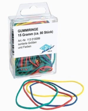 EAN 4003801802756 - Wedo 113 010099 goma elástica 80 pieza(s) imagen 1