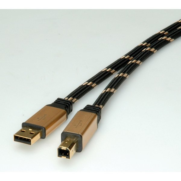 Cable Roline Gold Usb 2.0 Typ A-B 4,5m