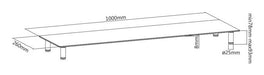 EAN 8716309135382 - Gembird MS-TABLE-GL-01 soporte para TV Transparente imagen 5
