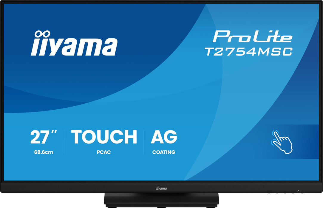 Iiyama 68.6cm 27" T2754msc-B2ag 16:9 M-Touch Vga+Hdmi