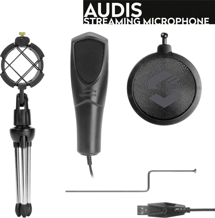 EAN 4027301940831 - SPEEDLINK AUDIS Negro Micrófono de superficie para mesa imagen 3
