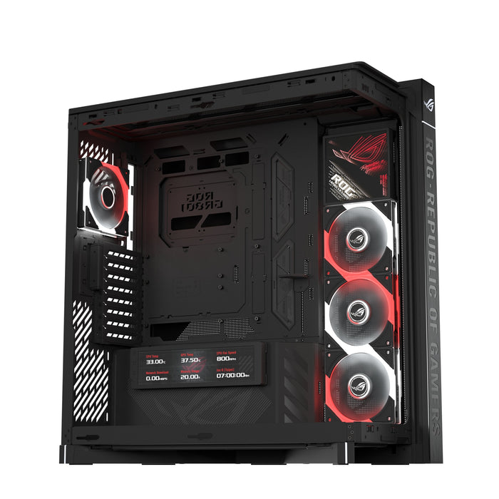 Asus Rog Cronox Gr801 Curve Tg Argb Black Midi Tower Negro
