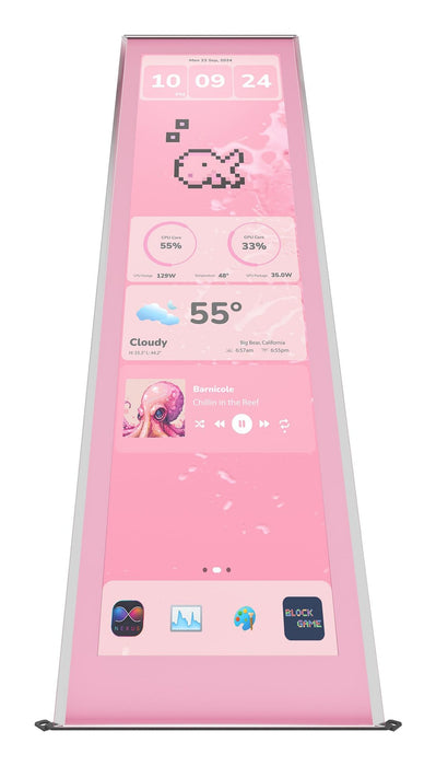 Hyte Y70 Actualización De Pantalla Táctil Leche De Fresa 36,8 Cm (14,5 Pulgadas), Rosa, Pantalla Táctil De 14,5 Pulgadas Acc-Hyte-Lk-Y7tti-Sm 