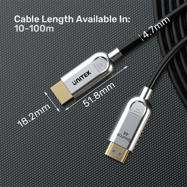 EAN 4894160057815 - UNITEK Fiber Optic 4K 10m cable HDMI HDMI tipo A (Estándar) Gris imagen 12