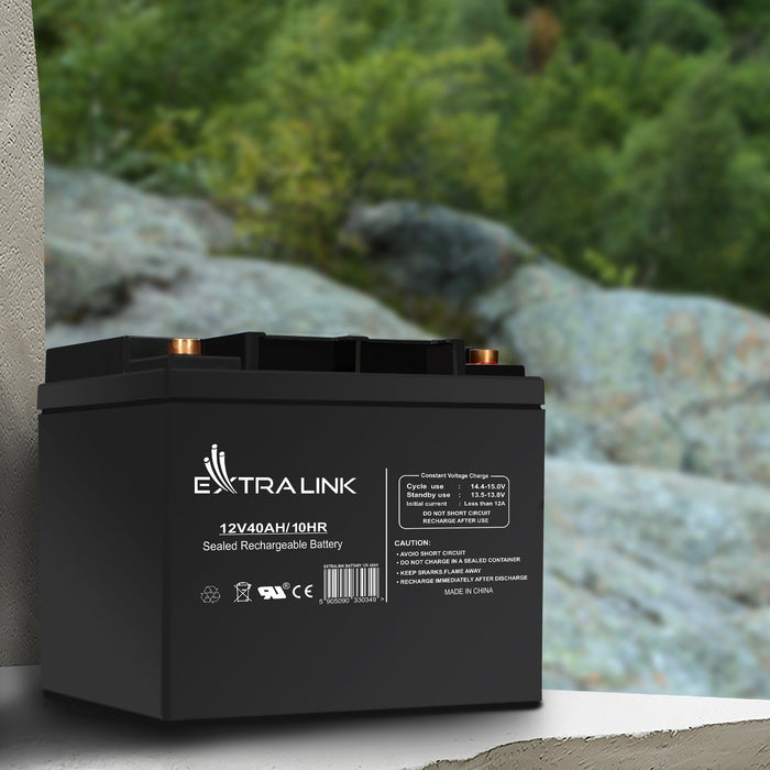 Extralink Akumulator Battery Accumulator 12v 40ah - Batterie - 40.000 Mah Sealed Lead Acid (Vrla) 13.5 V 12 Ah