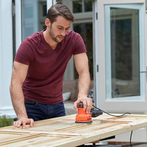 EAN 5035048704233 - Black & Decker BEW210 Lijadora orbital 14000 RPM Negro, Naranja imagen 5