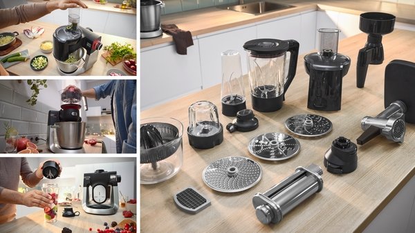 EAN 4242005424726 - Bosch Serie 6 MUMS6ZS13D robot de cocina 1600 W 5,5 L Negro, Acero inoxidable Balanza integrada imagen 13