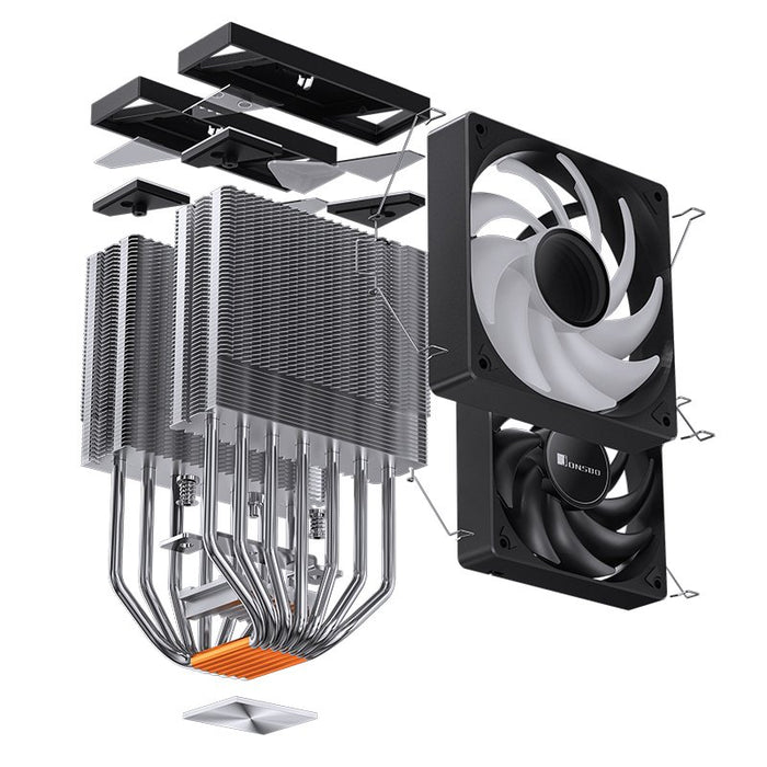 EAN 6970620552958 - Jonsbo CR-3000 ARGB sistema de refrigeración para ordenador Procesador Ventilador 12 cm Negro 1 pieza(s) imagen 24