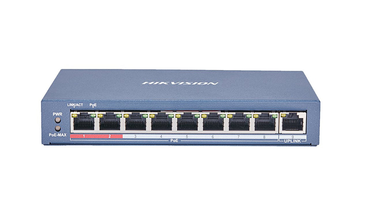 Switch Hikvision Poe 8-Port  L2 Unmanaged Ds-3e0109p-E(C)