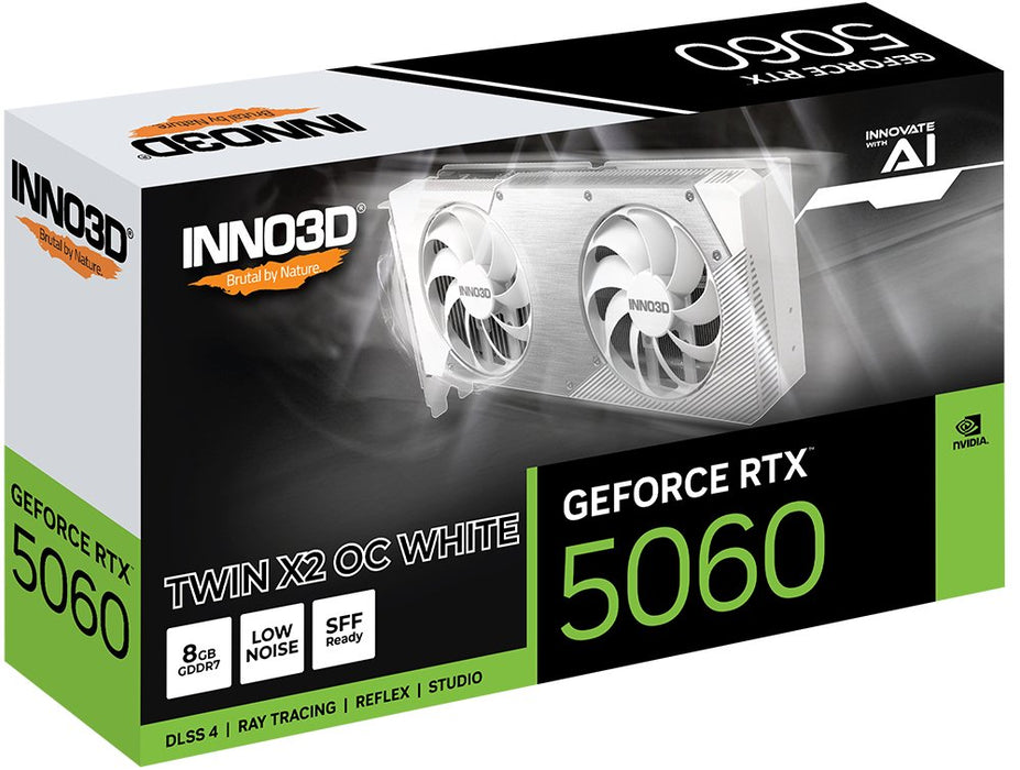 Tarjeta  Grafica Inno3d Geforce Rtx 5060 Twin X2 Oc Nvidia 8 Gb Gddr7 N50602-08d7x-195070w