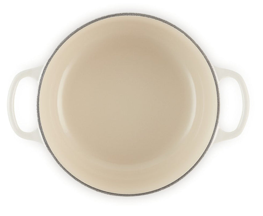 Le Creuset 21177207164430 Gusseisen Bräter, 20cm, Meringue