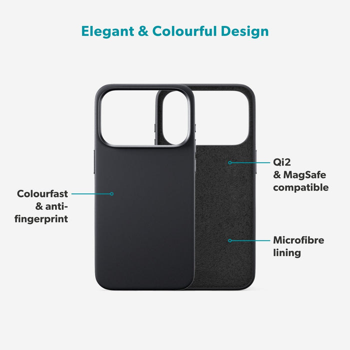 Epico Funda Silicone Pro Mag+ Iphone 17 Pro Negro Compatible Con Qi2 Y Magsafe