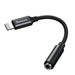 EAN 6953156214118 - Baseus CALL3-01 cable de teléfono móvil Negro 3,5mm Lightning imagen 3