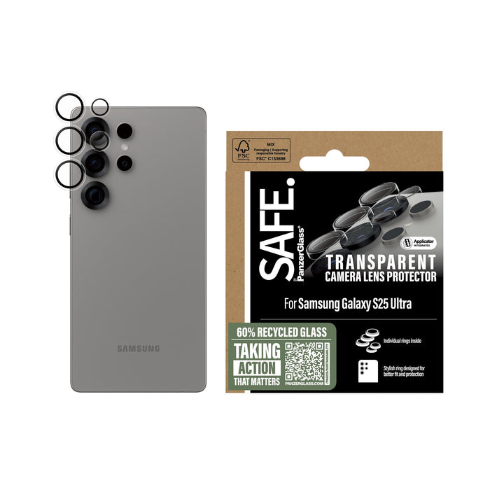 EAN 5715685017766 - PanzerGlass SAFE. by ® Camera Lens Protector Transparent Samsung Galaxy S25 Ultra Protector de pantalla 1 imagen 2