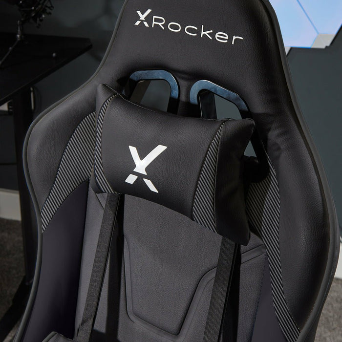 EAN 0094338230277 - X Rocker 2023027 silla para videojuegos Silla para videojuegos de PC Asiento acolchado Negro imagen 3