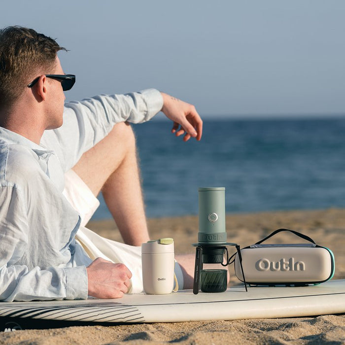 Outin Mino - Canyon Green - Portable Electric Espresso Machine