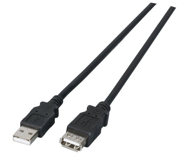 Efb Usb2.0 Alargador Cable A-A, St.-Bu., 1,0m, Negro, Lszh