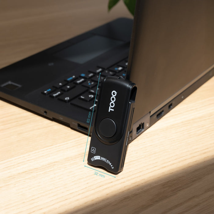 EAN 8433281016309 - TooQ TQR-3012B lector de tarjeta inteligente USB 2.0 imagen 2