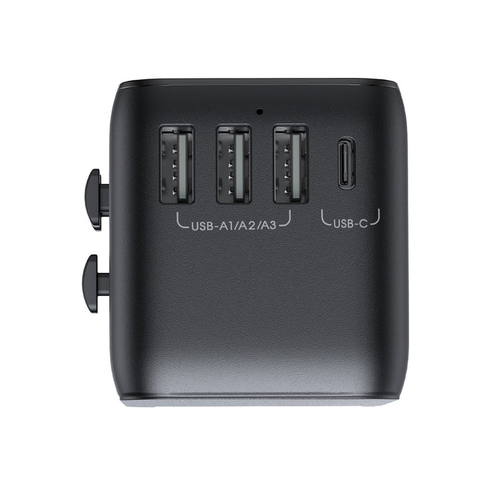 Adapter Podrózny Joyroom Jr-Tcw01 Uniwersalny 17w Eu / Us / Uk / Jp / Au / Cn - Negro