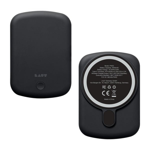 EAN 4895206936972 - LAUT PW02 5000 mAh Cargador inalámbrico Negro imagen 1