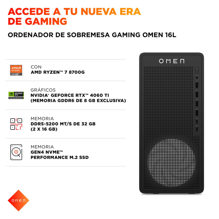 EAN 199251729409 - HP OMEN 16L TG03-0074ns AMD Ryzen™ 5 8500F 32 GB DDR5-SDRAM 1 TB SSD NVIDIA GeForce RTX 5060 Windows 11 Ho imagen 7