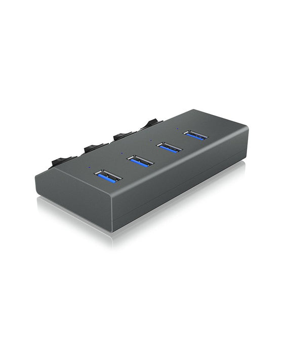 EAN 4250078164883 - ICY BOX IB-HUB1405 USB 3.2 Gen 1 (3.1 Gen 1) Type-B 5000 Mbit/s Antracita imagen 4