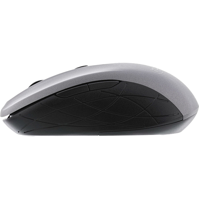Ratón Inline 3 En 1, Bluetooth + 2x 2,4 Ghz, 5 Botones, Óptico, Gris/Negro