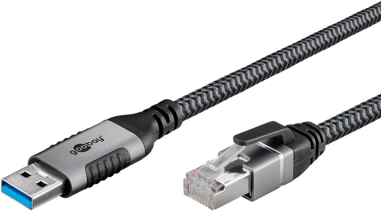 EAN 4040849702990 - Goobay 70299 cambiador de género para cable USB A RJ-45 Negro, Plata imagen 3