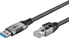 EAN 4040849704987 - Goobay 70498 cambiador de género para cable USB A RJ-45 Negro, Plata imagen 3