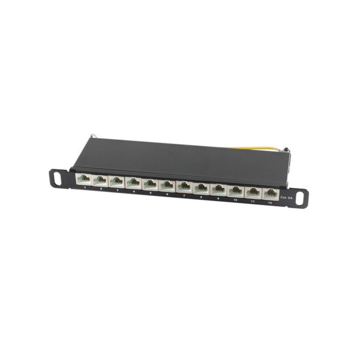 S-Impuls 10"-Rj45-Patchpanel 0,5he, 12-Port, Cat 6a Stp, Sw