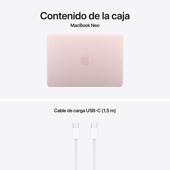 Apple Macbook Neo 13' A18 Pro 6-Core Cpu 8gb 256gb Ssd 5-Core Gpu Rosa Nube