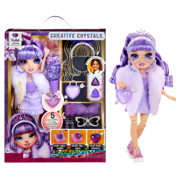 EAN 0035051121404 - Rainbow High Creative Crystals Fashion Doll- Violet imagen 2
