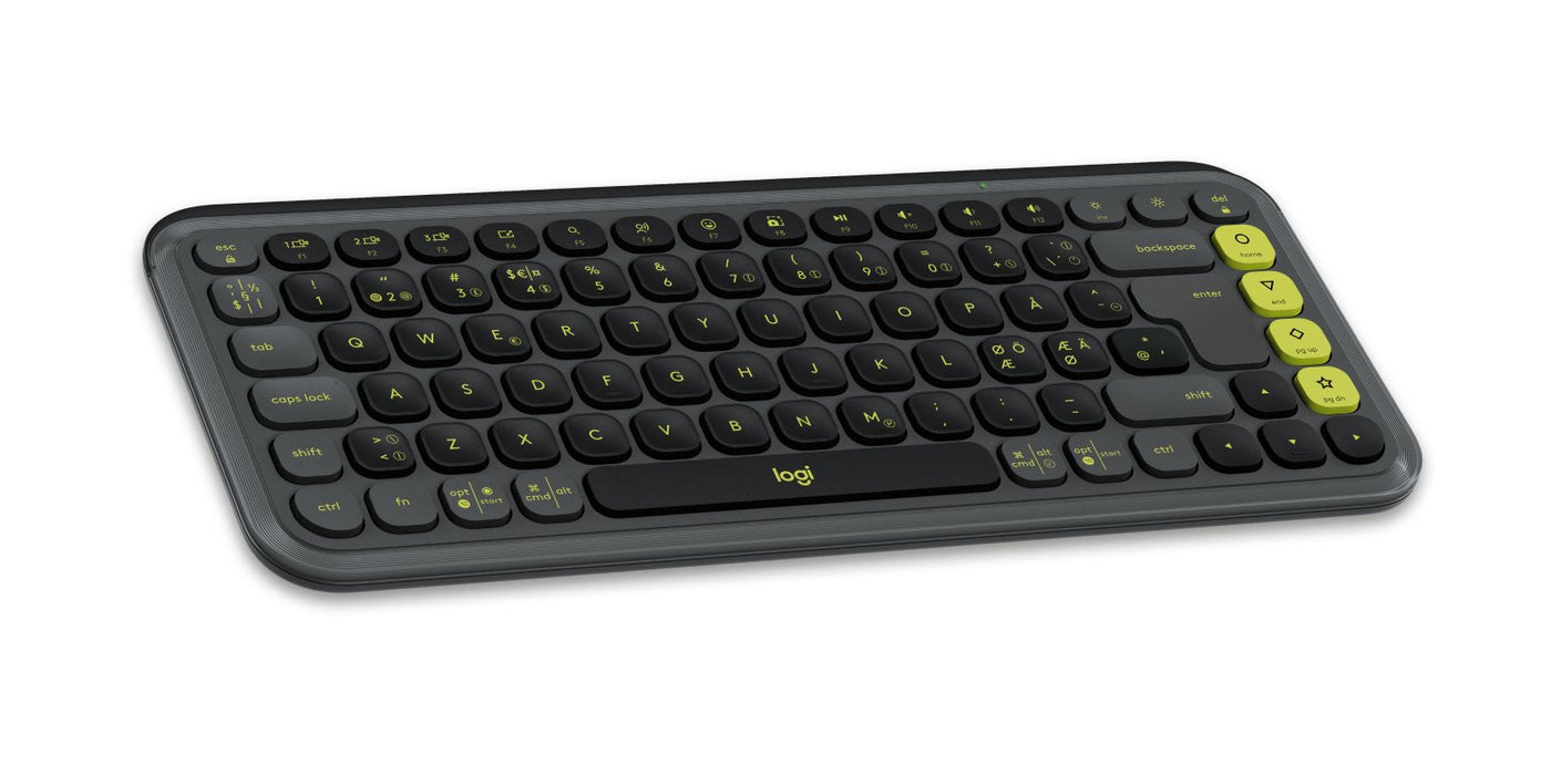 Logitech Pop Icon Keys - Teclado - Inalámbrico - Bluetooth Le - Qwerty - Nórdico (Danés/Finés/Noruego/Sueco)