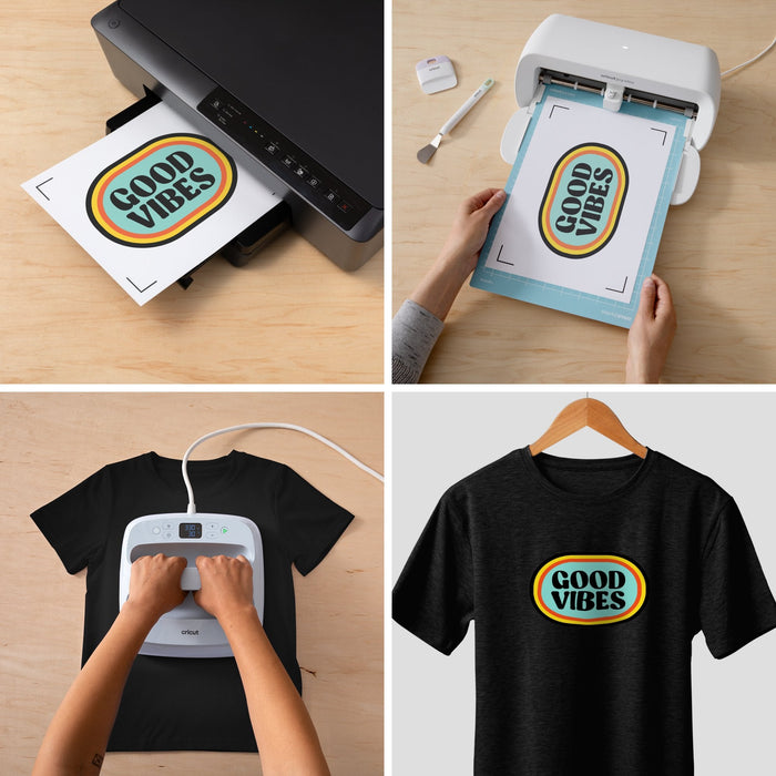 Cricut Printable Iron-On For Bright Fabric A4 - 5 Sheets