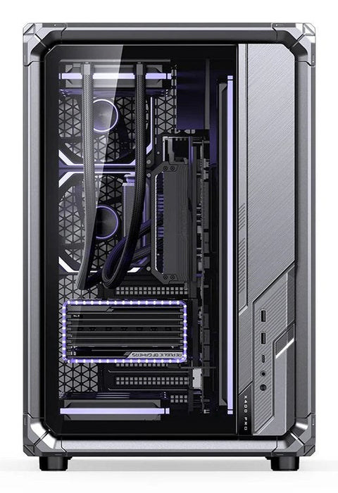 Caja Atx Jonsbo X400 Pro Cristal Templado Curvo Gris