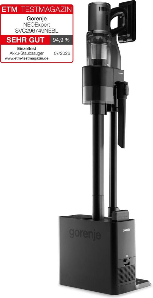 EAN 3838783075833 - Gorenje SVC296749NEBL Aspiradora escoba 2 en 1 Batería Secar HEPA Sin bolsa 0,6 L 550 W Carbón vegetal imagen 2